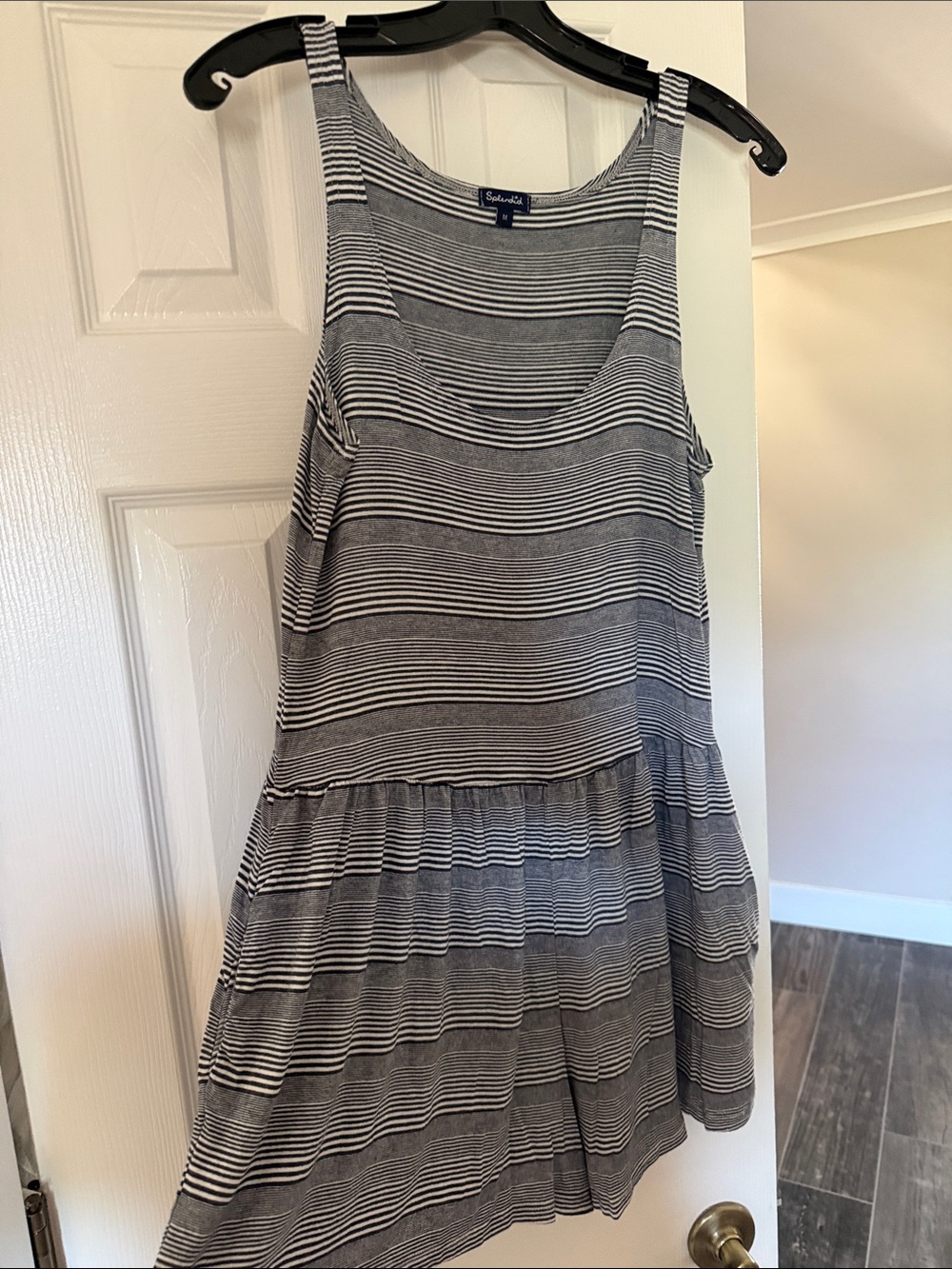 Splendid Navy and White Striped Sleeveless romper